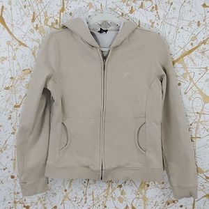 GAP khaki zip up hoodie size Medium